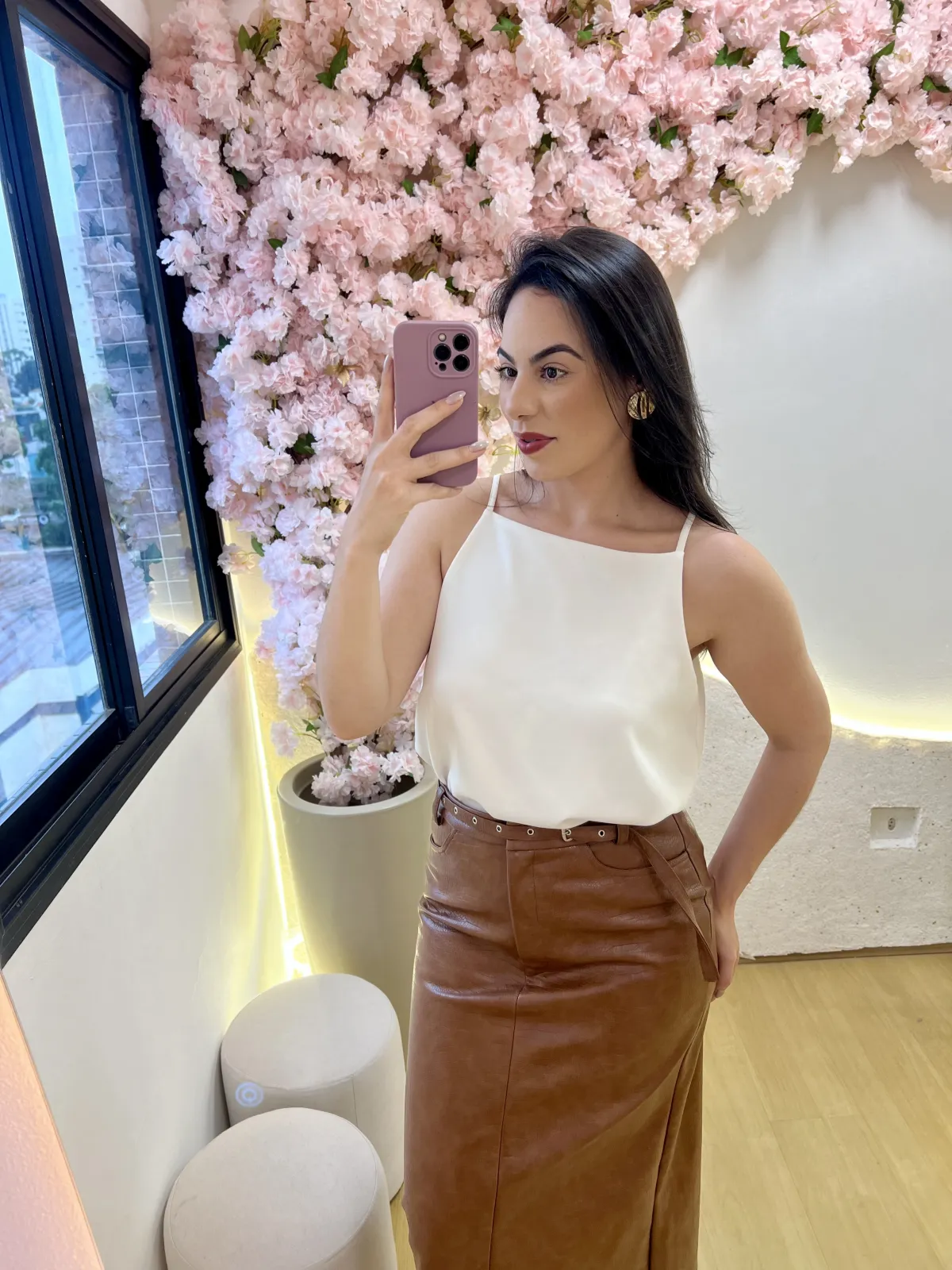 Saia midi croco